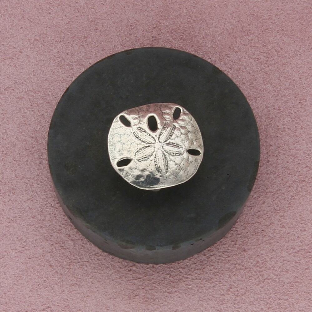 james avery sterling silver retired sand dollar for leather bracelet toggle